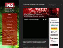 Tablet Screenshot of iesltd.ca